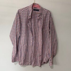 Nautica Red and Blue Plaid Button Down Shirt